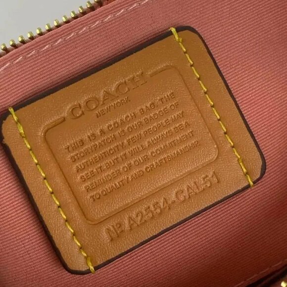 NWT Coach Teri Powder Pink Shoulder Bag CAL51 Crescent Crossbody Purse - Picture 7 of 10